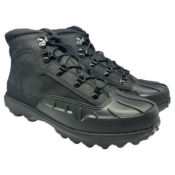 TIMBERLAND Converge Mid Lace-Up Waterproof Boots Black Youth Size 6M (EU 39) - Picture 5 of 11